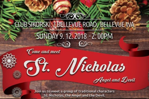 Meet St. Nicholas– Sunday 9 December 2018 at 2 PM